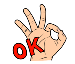 expressive hand sticker #2793630