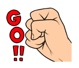 expressive hand sticker #2793638