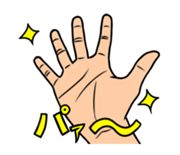 expressive hand sticker #2793641