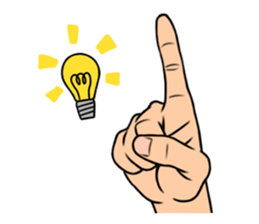 expressive hand sticker #2793645