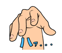 expressive hand sticker #2793650
