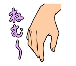 expressive hand sticker #2793654