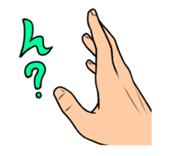 expressive hand sticker #2793658