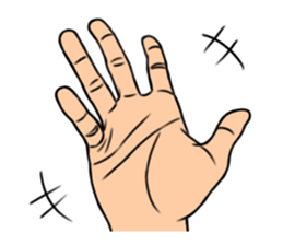 expressive hand sticker #2793663