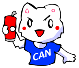 Commonly Used Word T-Shirt Wearing Cat 4 sticker #2794122