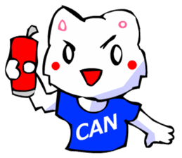 Commonly Used Word T-Shirt Wearing Cat 4 sticker #2794122