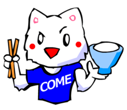 Commonly Used Word T-Shirt Wearing Cat 4 sticker #2794123