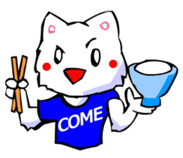 Commonly Used Word T-Shirt Wearing Cat 4 sticker #2794123