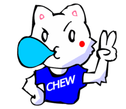 Commonly Used Word T-Shirt Wearing Cat 4 sticker #2794127