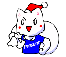 Commonly Used Word T-Shirt Wearing Cat 4 sticker #2794132