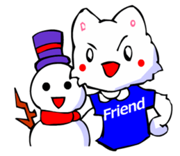 Commonly Used Word T-Shirt Wearing Cat 4 sticker #2794133