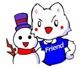 Commonly Used Word T-Shirt Wearing Cat 4 sticker #2794133