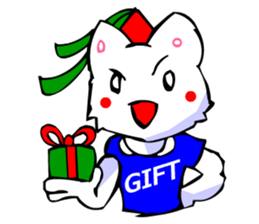 Commonly Used Word T-Shirt Wearing Cat 4 sticker #2794134