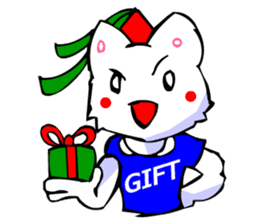 Commonly Used Word T-Shirt Wearing Cat 4 sticker #2794134