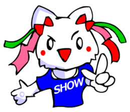 Commonly Used Word T-Shirt Wearing Cat 4 sticker #2794135