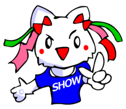 Commonly Used Word T-Shirt Wearing Cat 4 sticker #2794135