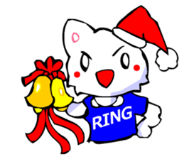 Commonly Used Word T-Shirt Wearing Cat 4 sticker #2794137