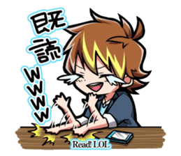 "Read"Chat battle between boys and girls sticker #2795105