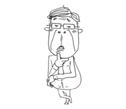 Nice bald head Guy TAKEO sticker #2795347