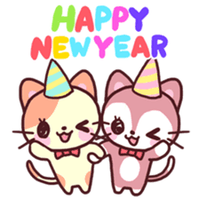 Merry Cats Christmas! sticker #2795598