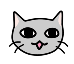 A pictographic sticker. Expressive cat. sticker #2795806