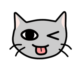 A pictographic sticker. Expressive cat. sticker #2795809