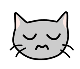 A pictographic sticker. Expressive cat. sticker #2795810