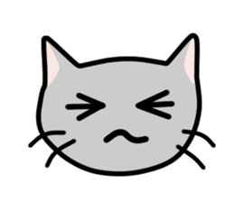 A pictographic sticker. Expressive cat. sticker #2795812