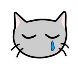 A pictographic sticker. Expressive cat. sticker #2795813