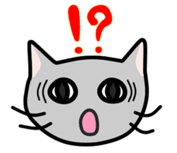 A pictographic sticker. Expressive cat. sticker #2795815