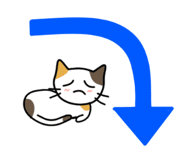 A pictographic sticker. Expressive cat. sticker #2795822