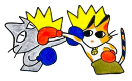 Fighting Calico Cat sticker #2796040