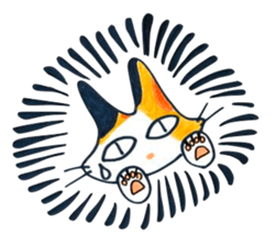 Fighting Calico Cat sticker #2796042