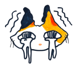 Fighting Calico Cat sticker #2796045