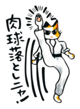 Fighting Calico Cat sticker #2796073