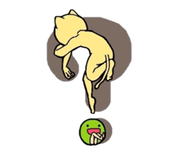 Insolent cat and Fairy of greenpeas. sticker #2796632