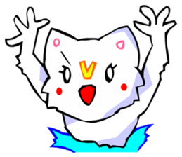 Commonly Used Word T-Shirt Wearing Cat 7 sticker #2797155