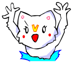 Commonly Used Word T-Shirt Wearing Cat 7 sticker #2797155