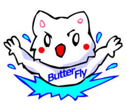 Commonly Used Word T-Shirt Wearing Cat 7 sticker #2797157