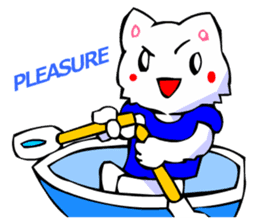 Commonly Used Word T-Shirt Wearing Cat 7 sticker #2797173