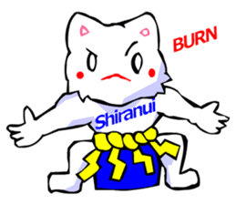 Commonly Used Word T-Shirt Wearing Cat 7 sticker #2797175