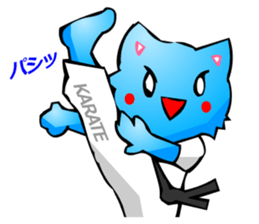 Commonly Used Word T-Shirt Wearing Cat 7 sticker #2797190