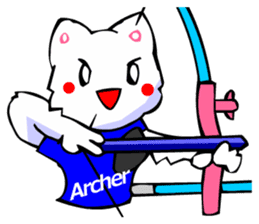 Commonly Used Word T-Shirt Wearing Cat 7 sticker #2797192