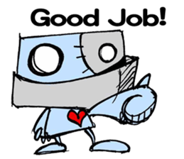 Paper robot sticker #2797210