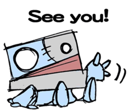 Paper robot sticker #2797223