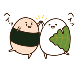 Kashiwa Mochinosuke with fellows sticker #2797796