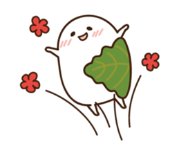 Kashiwa Mochinosuke with fellows sticker #2797827