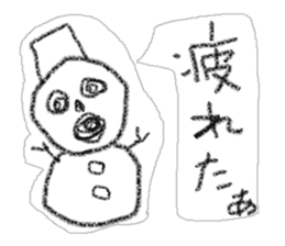 Snowman us sticker #2798558