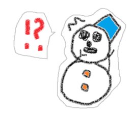 Snowman us sticker #2798569