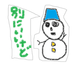 Snowman us sticker #2798571